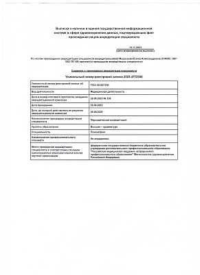 Моросеева Елена Александровна